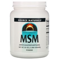소스 내츄럴스 MSM 식이유황 1000g 분말 파우더 옵티 Opti MSM 엠에스엠