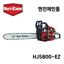 허리케인 허리케인 엔진체인톱 HJ5800-EZ (18-in 54.5cc) 이지스타트