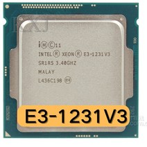 1231V3 인텔 제온 E3 1231V3 V3 3.4GHz 쿼드 코어 LGA 1150 데스크탑 CPU 프로세서, 한개옵션0