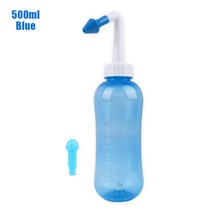 태닝머신 태닝기계 선텐기계 300/500ML 비강 세척기 코 세정 병 Neti Pot 알레르기 비염 방지 부비동 린스, 02 500ML Blue