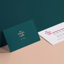 명함 명함제작 명함인쇄 카페쿠폰 고급명함 소량명함제작 35, 단면, 뉴크라프트보드300g／200매