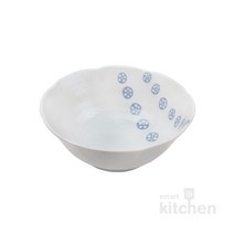 유포코리아 일제도자기 청색연근 볼 (일제-496) 빙수 다용도볼 업소용그릇, 1개