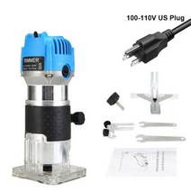 전기대패 날 목공 110V 220V 전기 트리머 800W 목재 라우터 밀링 커터 조각 슬로팅 트리밍 기계, US Plug 110V