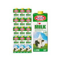 믈레코비타 저지방 1.5% 멸균우유 1000ml 12팩, 12개