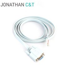 9 Pin DB9 Serial RS232 Port to RJ45 Cat5 LAN 케이블