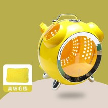 고양이 강아지 캐리어 백팩 가방 야외 여행 대형 스마트 지능형 온도 습도 알림 작은 를위한, 담황색