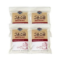 CJ 백설 구운소금, 1kg, 4개