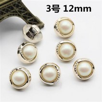 진주장식가디건 남성 여성 의류 와이셔츠 단추가디건 스웨터 실크블라우스 숏 버튼 2986637097, 3번 15 톨 바느질감