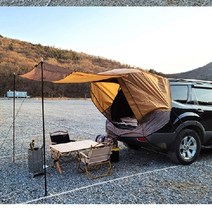 차박용 꼬리 텐트 SUV 도킹 레이 코나 팰리세이드 니로 티볼리 쏘렌토 스포티지 카쉘터, (02)스텔스차박텐트(M오렌지)