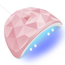 휴대용 핑크 네일 건조기 UV LED 램프 30/60/90s 타이머 USB 케이블 홈 사용 젤 광택 도구, Pink-E