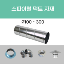 후렉시블 닥트 덕트자재 스파이럴 직관 100mm x 1M 난로연통 에코에어테크, 23.서스밴드(호스 체결용) 300mm