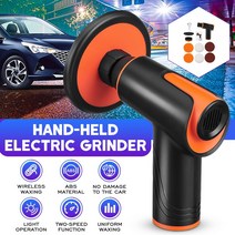 샤오미 광택기 자동차 유막제거기 100W 연마 기계 미니 무선 자동차 왁스 폴리 셔 휴대용 버핑 충전식, 01 EU