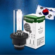 [국내제조] 엑셀라이트 자동차 헤드램프 순정형 전구 리뉴얼버전 HID D2S 4300K 6000K, D2S 6000K