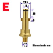세차 청소폼건 랜스 커넥터 용 G 1/4 수나사 노즐 어댑터 Karcher Bosch AR Blue Lavor Elitech Nilfisk, E