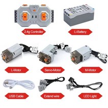 레고 파워 펑션 세트 모터 Mold king moc 빌딩 블록 multi power functions 기술 부품 고속 m xl l 서보 monster motor pf model, 세트 3
