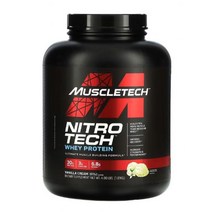 MuscleTech 웨이 프로틴 단백질 크레아틴 바닐라 크림 4 lbs (1.81 kg) Sodium 칼슘 아연 칼륨 콜레스테롤 비타민 D 수크랄로스 글리코사이드 아이소류신