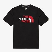노스페이스 반팔티 화이트라벨 레트로 로고 EX 반소매 라운드티 블랙 NT7UN17J