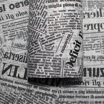 색화지 습자지-포장데코- 영문페이퍼 (10매입), 100매