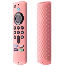 스마트리모컨 와이파이 무선화재 TV 스틱용 스마트 리모컨 케이스 4k 최대 미끄럼 방지 셸 커버 실리콘 충, 01 Pink