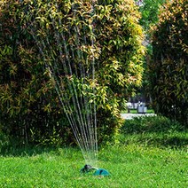 잔디밭 아파트화단 주말농장 정원용 15홀 반자동 스프링쿨러 물주는 이동식 살수용 기계, 1개