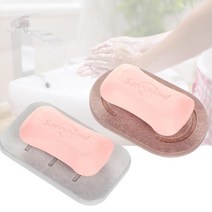 규조토 모던 인테리어 비누 받침대 케이스 비누홀더, 1개, 1규조토 비누받침타원형-블루