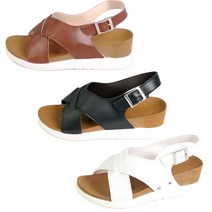 여성 통굽 샌들 여자 발편한 휴양지 쿠션 여름 샌들