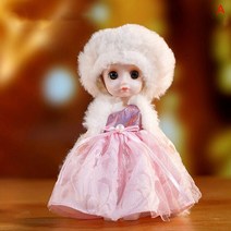 구체관절인형 구관인형 BJD DBS Bliyth 멀티 조인트 움직일 수있는 인형 미니 6 인치 공주님 정장 인형 dressup 스커트 옷 소녀를위한 유니폼 장난감 선물 116, a