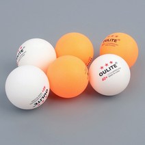 socean 흰색 주황색 별3개 탁구공 ABS 6p 테이블테니스볼 탁구장 탁구공 핑퐁볼 연습용 레슨 우수한 잘 튀는 놀이용
