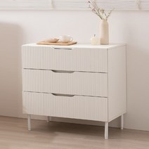모델하우스에서 본듯한 3단서랍장 KC664, (색상)화이트, 화이트