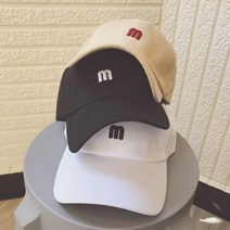 꽃담마켓 M로고 볼캡 오버핏 공용 야구모자 310118 J, 블랙, 꽃담마켓 M로고 볼캡 오버핏 공용 야구모자 / J