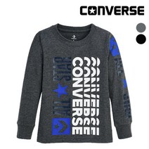플레이키즈 컨버스 키즈 로고 리믹스티셔츠L EOF11QTS54 (키즈)
