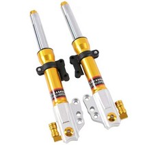 니우 전기 스쿠터 부품 30/33 코어 360mm 400mm 오토바이 프론트 포크 댐핑 쇼크 야마하 Cygnus-X BWS RSZ JOG Niu N1S NGT NQI UQI, [04] 33 core 400mm gold