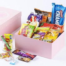 핑크 꽃사슴 A 과자세트, 17종, 1세트