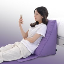 우리하루 프리즘 논슬립 삼각 등받이쿠션 S, 차콜