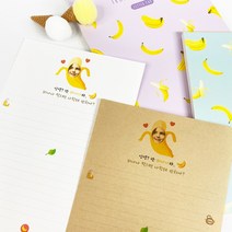 바나나 포토 제작편지지 (주문제작) / 곰신 군인 편지지, 편지지 6장+봉투3장, 화이트