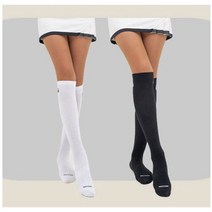 3+1 세트 여성 골프 양말 니삭스 발등밴딩 논슬립 니싹스 오버니삭스 겨울 여자 스포츠 긴양말 롱삭스, 니삭스2종 할인세트