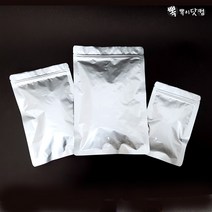 뽁뽁이닷컴 고급 지퍼백 - 페트 은박 양면 지퍼봉투 지퍼팩, 은박 지퍼백 2호(13x20-50매)