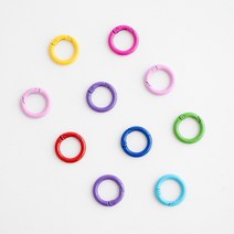 야나 오픈형 컬러 오링 O링 클립형 미니(내경 17mm), 라지-블랙