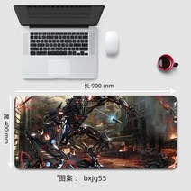 트랜스포머 옵티머스 프라임 범블비 컴퓨터 마우스 키보드 장패드 대형 빅사이즈 긴 매트 패드 게이밍 데스크, 400x900mm + 3mm개, CE