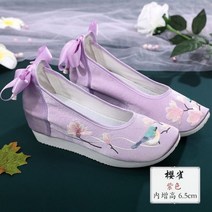 꽃신 한복신발 여자 한복 구두 신발 플러스 벨벳 밑창 털이 자수 여성 전통 원단