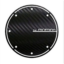 올뉴모닝 차량 전용 카본 주유구 데칼스티커 튜닝 악세사리, 올뉴모닝-유광블랙카본