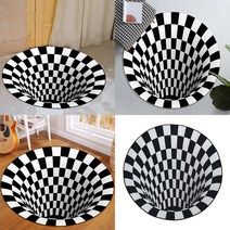 SC 3D 착시효과 입체 원형매트 80CM 3D매트 착시매트