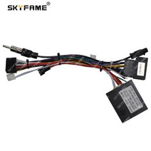 차량용 AUX 케이블 skyfame car 16pin 와이어링 하네스 어댑터 canbus box 디코더 for benz vito w220 2016 android 155, 케이블 캔버스