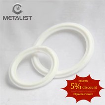 메탈리스트 PTFE 그루브 가스켓 19.25.32.38mm OD 파이프 및 50.5mm 위생 트라이 클램프 유형 페룰 플랜지, 02 Silicone_04 38mm