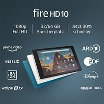 FireHD10 태블릿 인증 리퍼비쉬 32GB 블랙 - 10.1형 FullHD(1080p) 디스플레이(광고 포함) -13423, 광고와 함께, 검은색