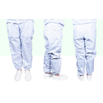 MK 제전방진복 하의 크린룸 정전기방지 작업복 바지, 4XL(115), WHITE(흰색), 1개