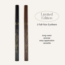 Kat Von D KVD Beauty 타투 라이너 듀오 방수 리퀴드 아이라이너 홀리데이 선물 세트:: 비건 트루퍼 블랙 및 매드 맥스 브라운 782905