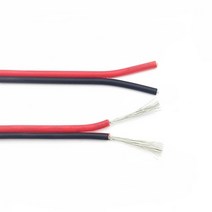0.2~12mm 철사 반생이 와이어 스텐철사 2 핀 전기 구리 케이블 28 26 24 22 20 18 16 awg led 스트립 램프 조명 케이블 pvc 확장 코드 화이트 블랙, 블랙 레드, 24awg, 10m
