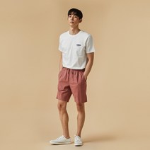 [JAJU/자주] 남 BETTER 코튼 이지 하프 팬츠_브릭