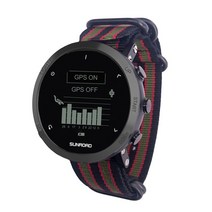 등산 시계 등산용 편리한 필수품 가벼운야외 스포츠 등산 캠프 방수 남성용 피트니스 추적기 나침반 고도계 기압계, fr935 나일론 스트라이프, FR935 나일론 스트라이프, 1개